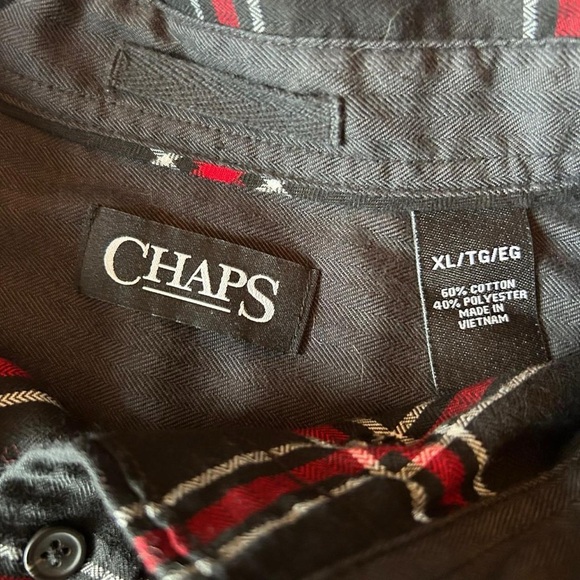 Chaps Men’s Plaid Button
Up Long Sleeve Shirt/ Size XL - Picture 5 of 5